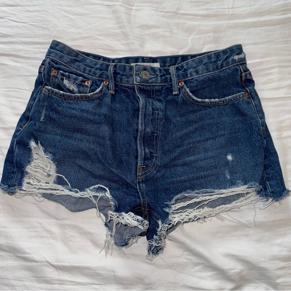 NWOT GRLFND Ripped Denim Shorts 28
